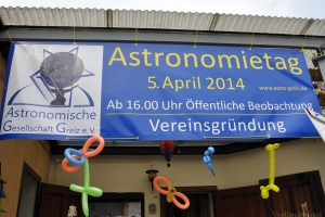 Ein Jahr Astronomische Gesellschaft Greiz 